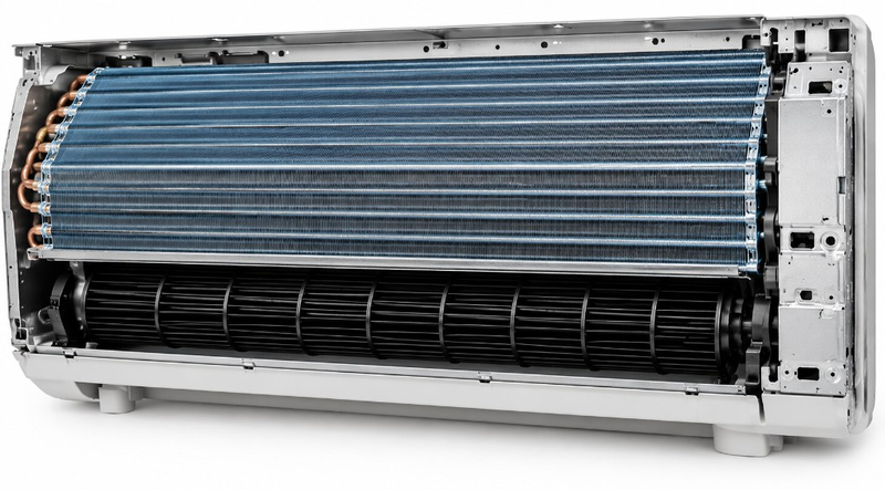 Premium disinfection treatment inside the air conditioning system.